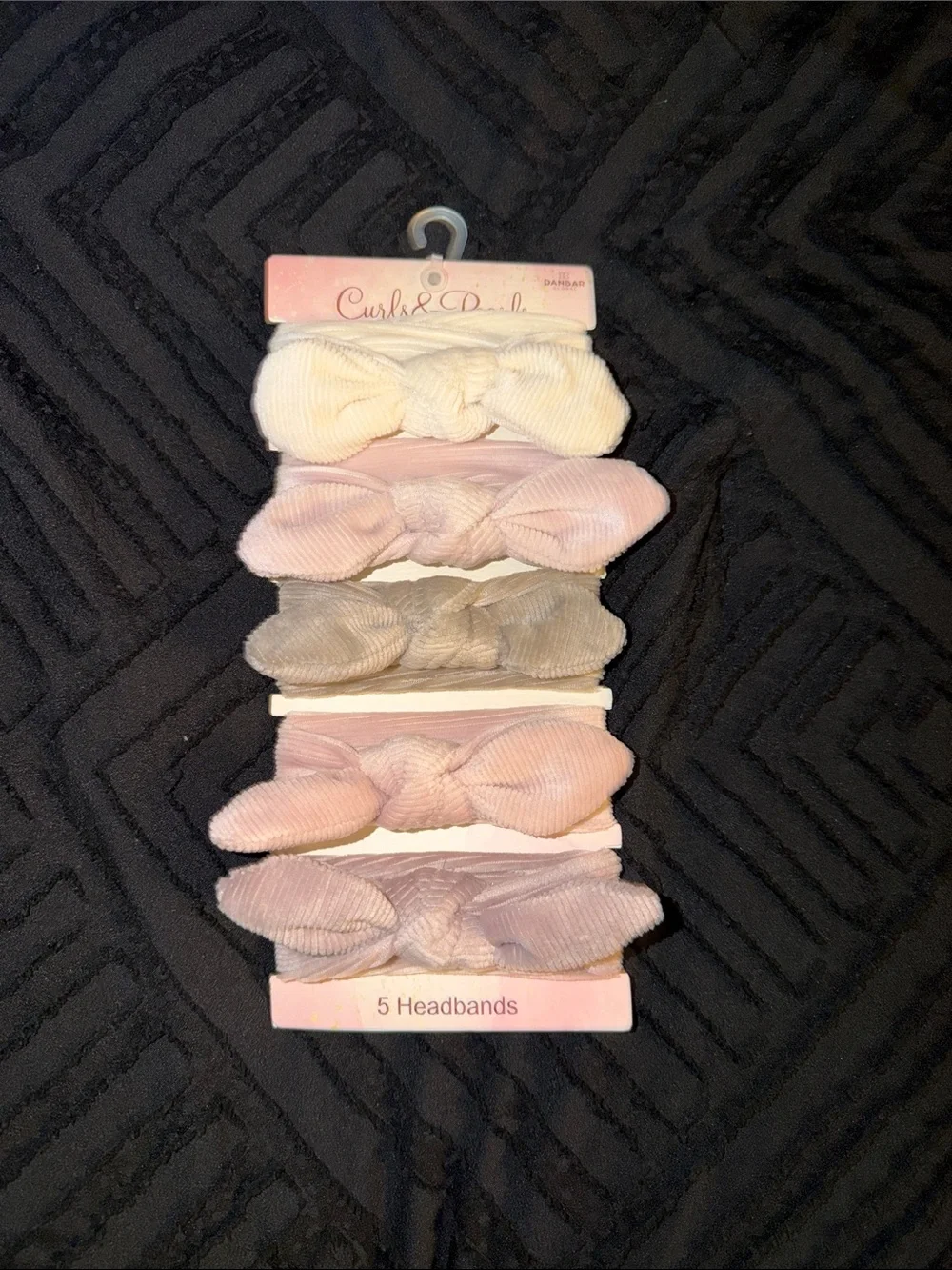 Kids 5-Pack Knotted Headbands - Pink, Cream, Taupe